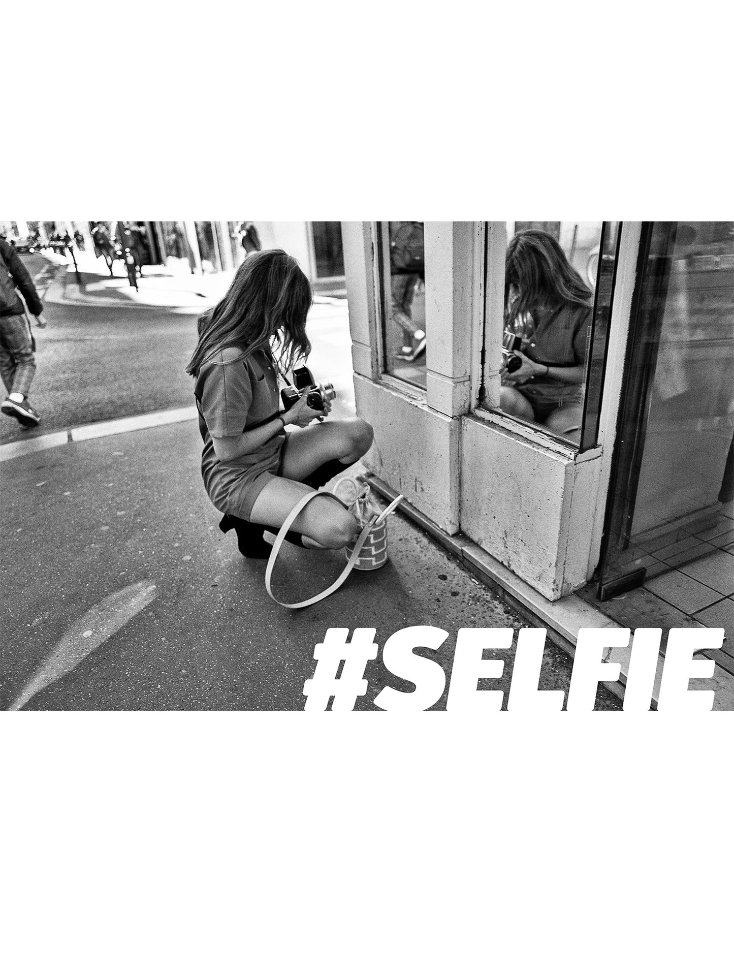 T-shirt Selfie - Noir -f