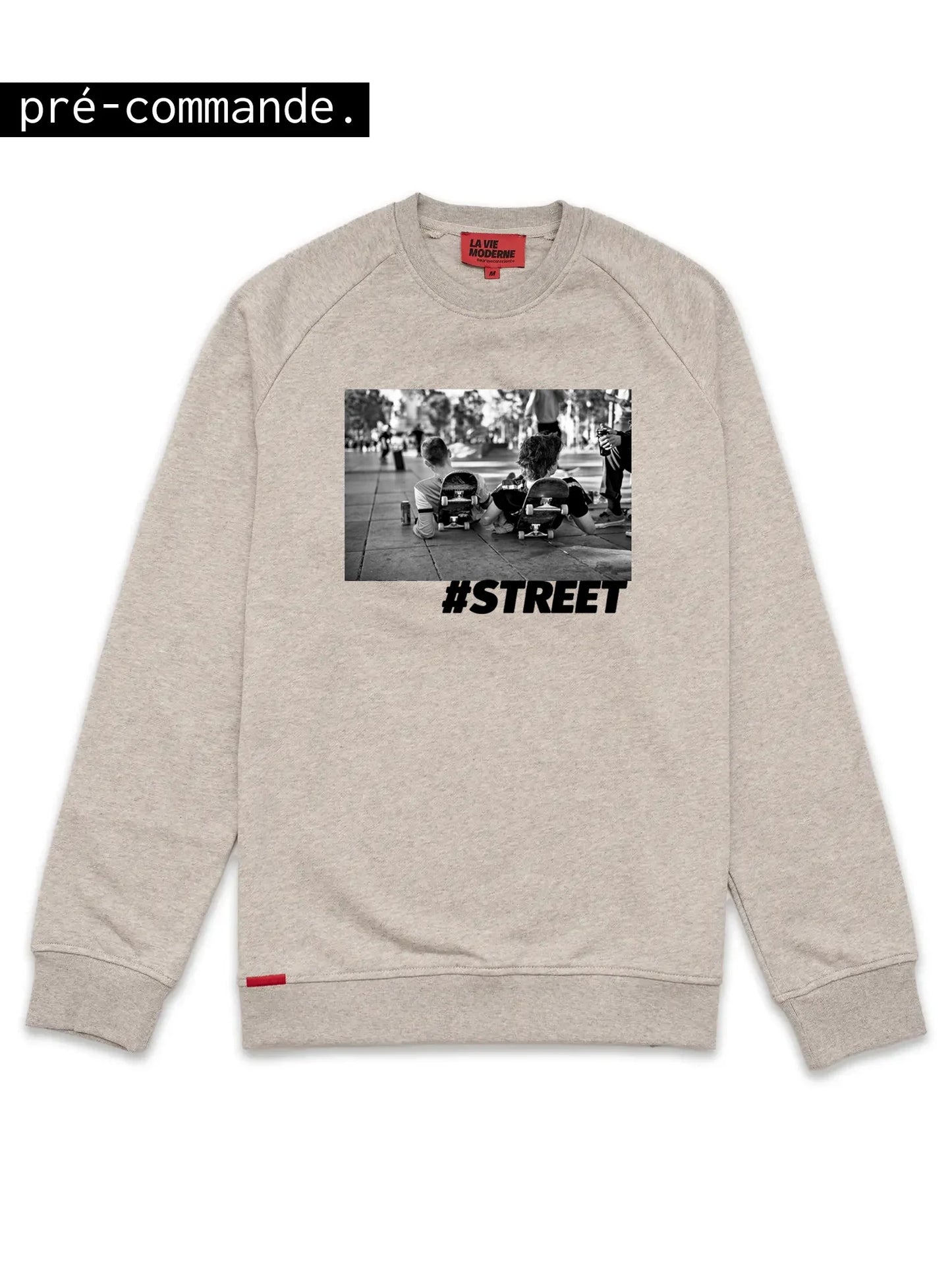 Sweat Street - Gris chiné -f