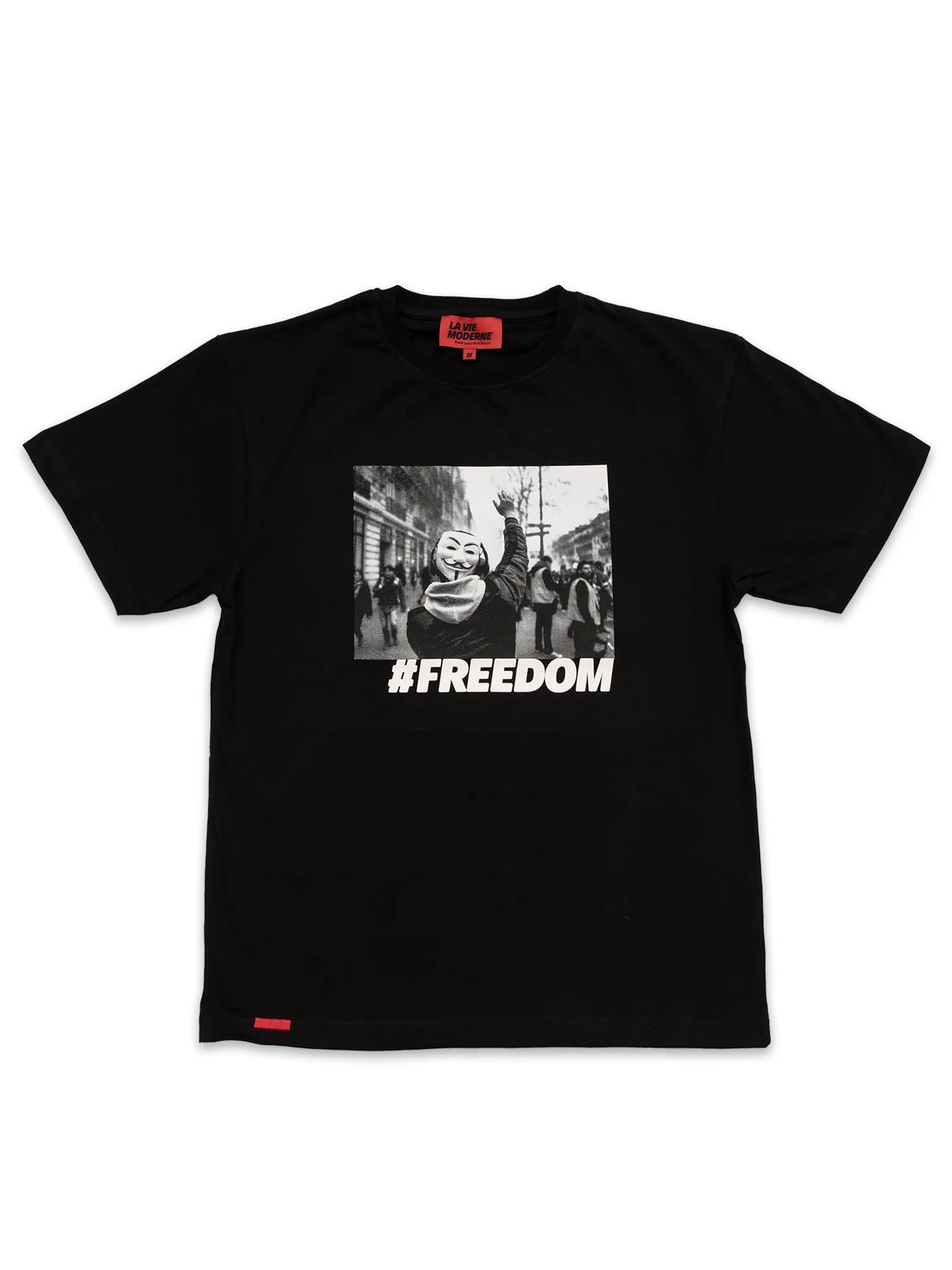 T-shirt Freedom - Noir -f