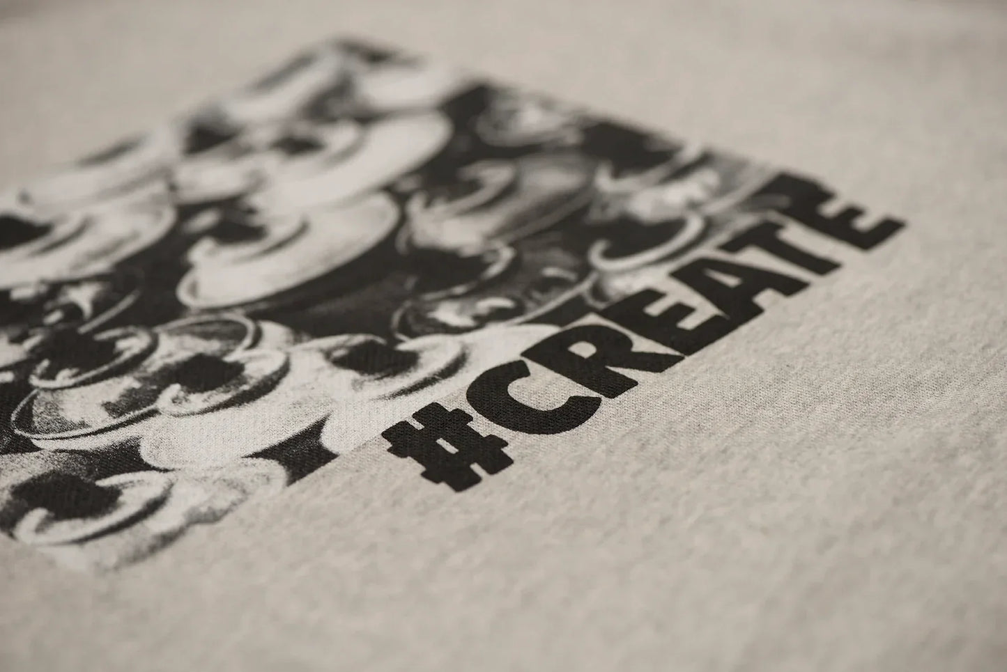 Sweat Create - Gris chiné -f