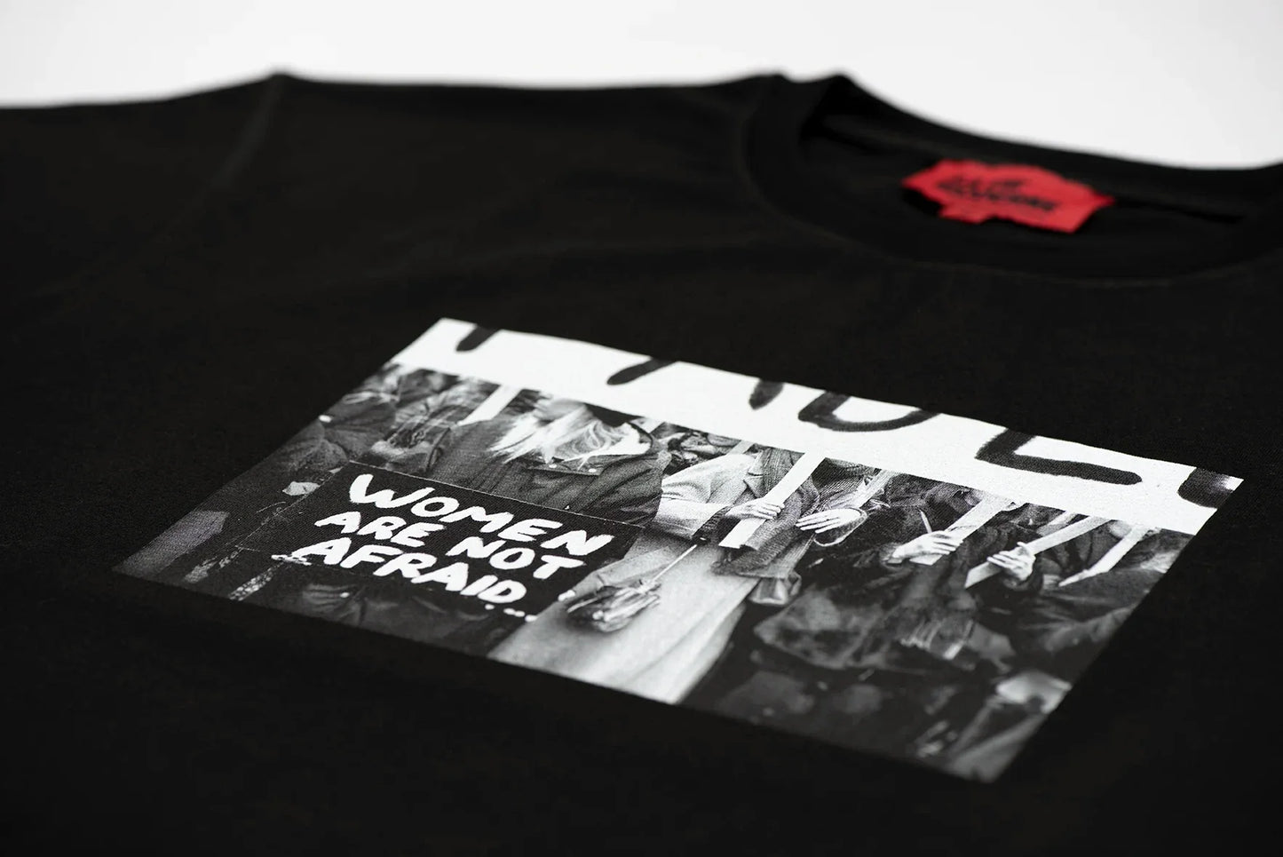 T-shirt Not Afraid - Noir -f
