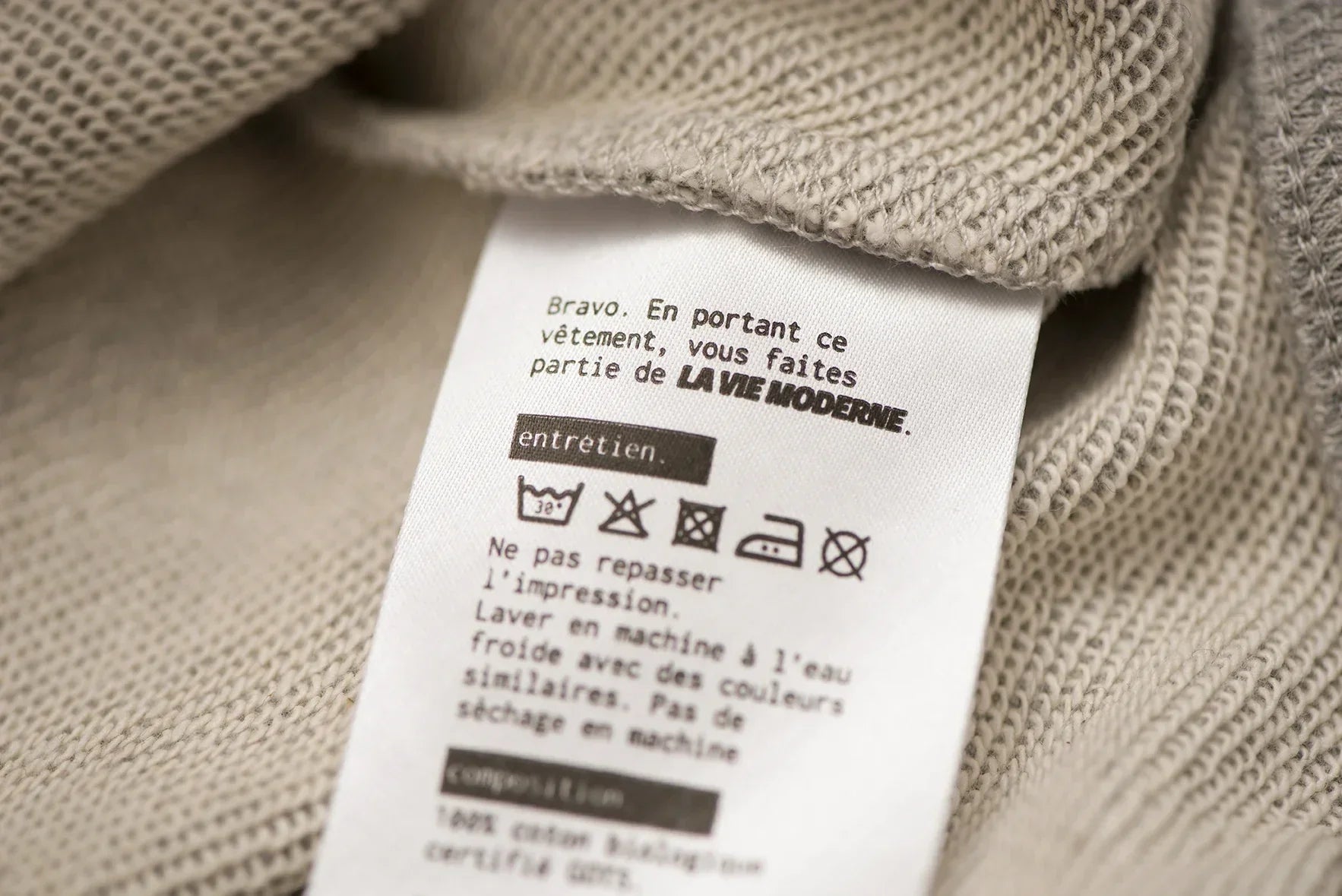 Sweat IA - Gris chiné -h