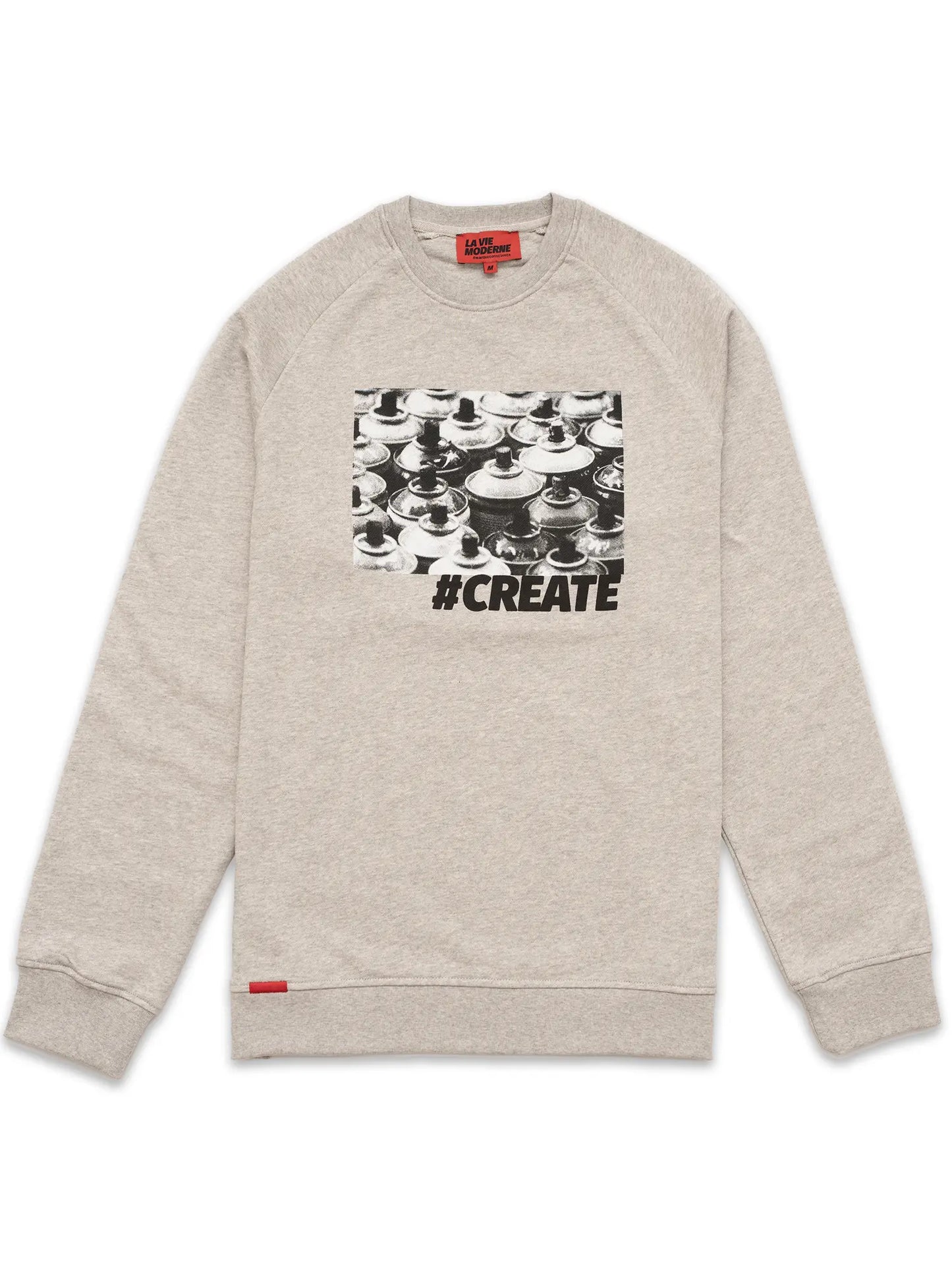 Sweat Create - Gris chiné -h