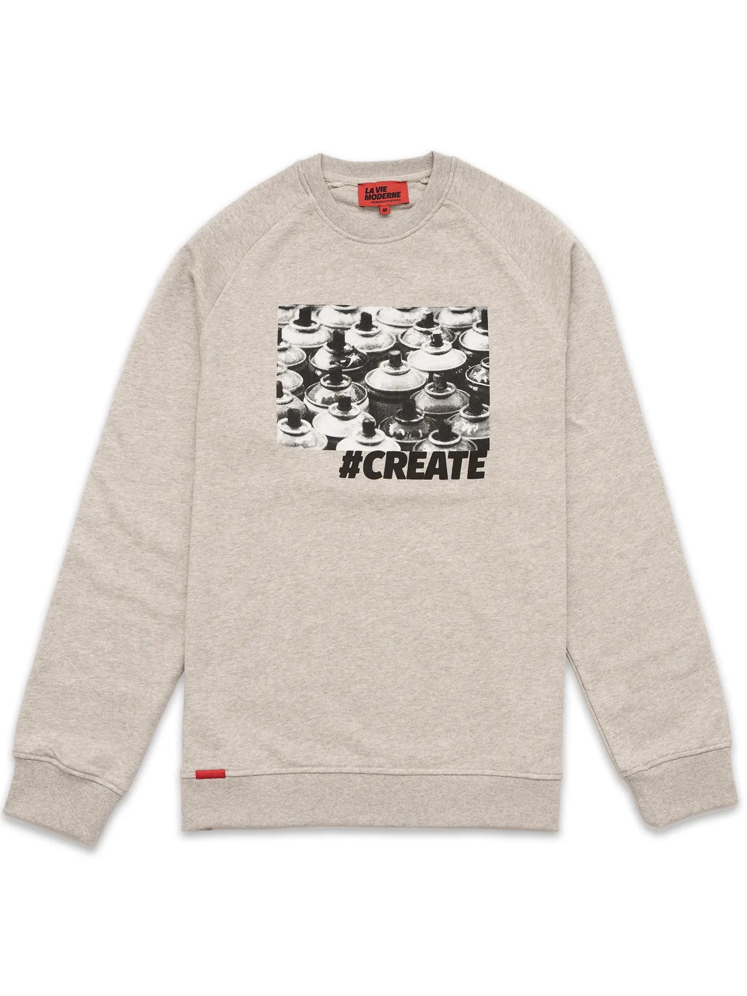 Sweat Create - Gris chiné -h