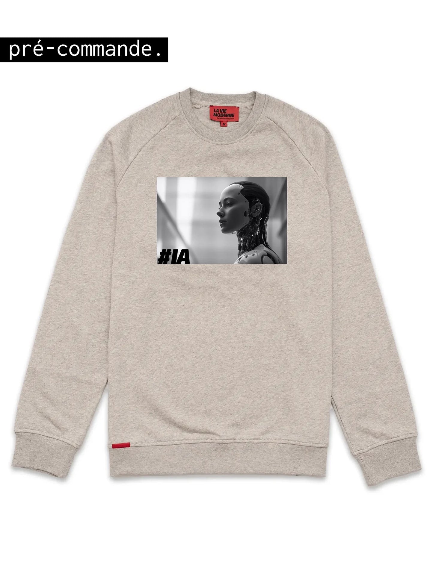 Sweat IA - Gris chiné -h