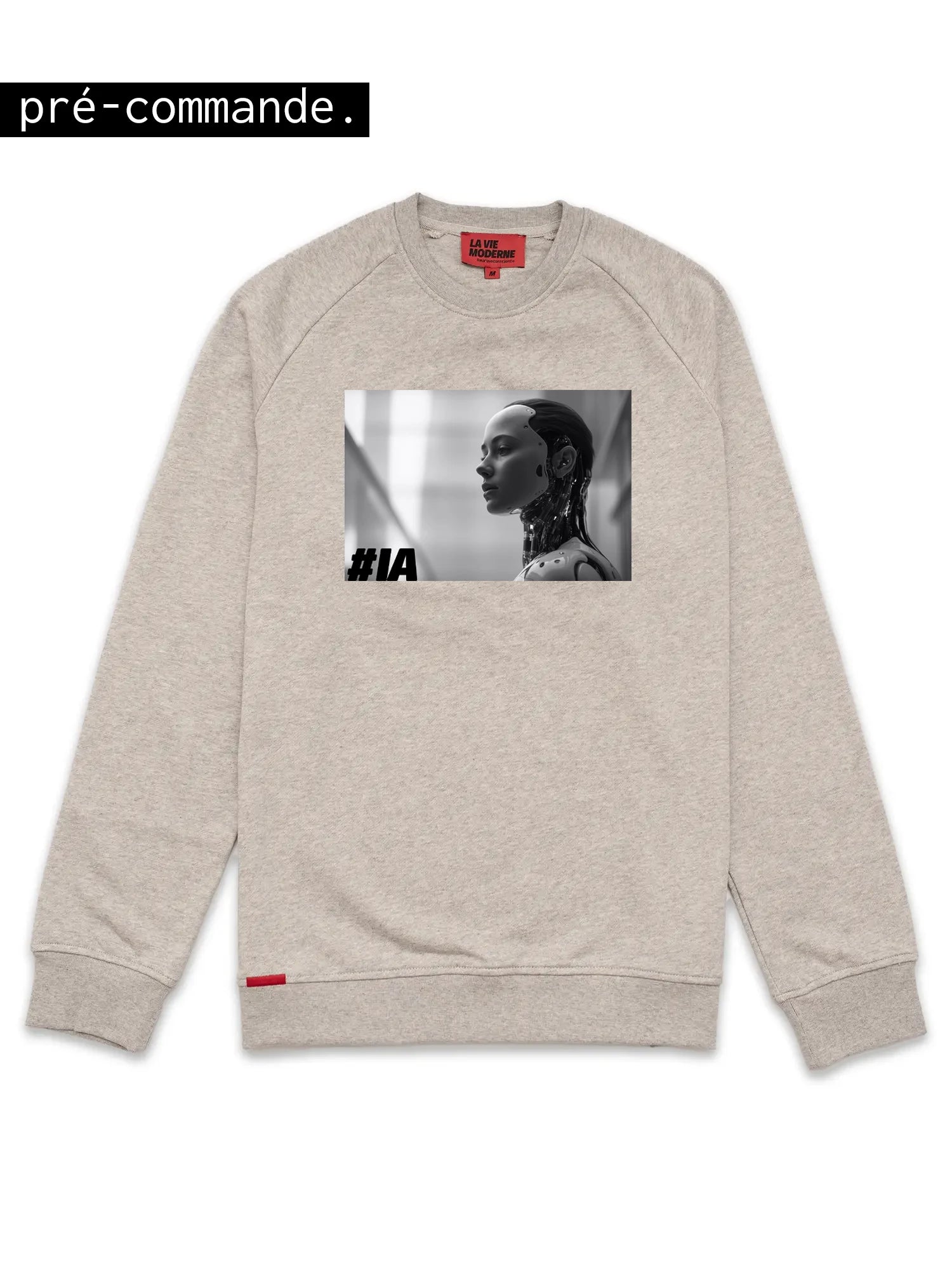 Sweat IA - Gris chiné -h