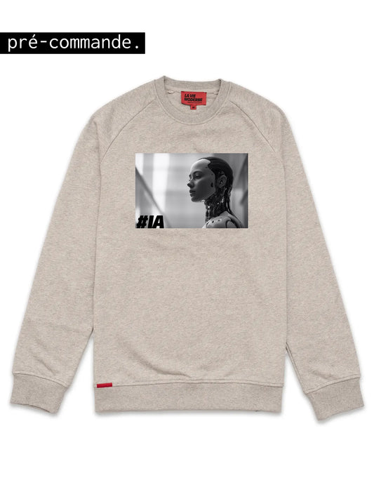 Sweat IA - Gris chiné -h