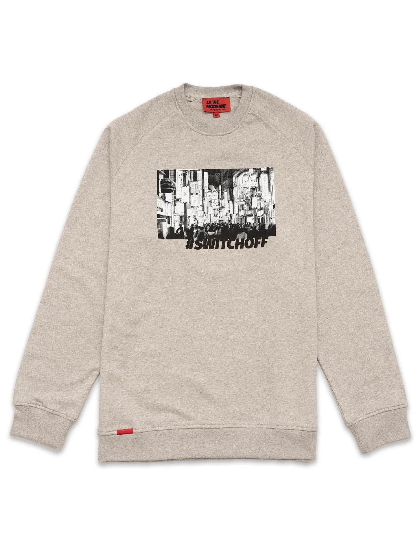 Sweat Switch Off - Gris chiné -h