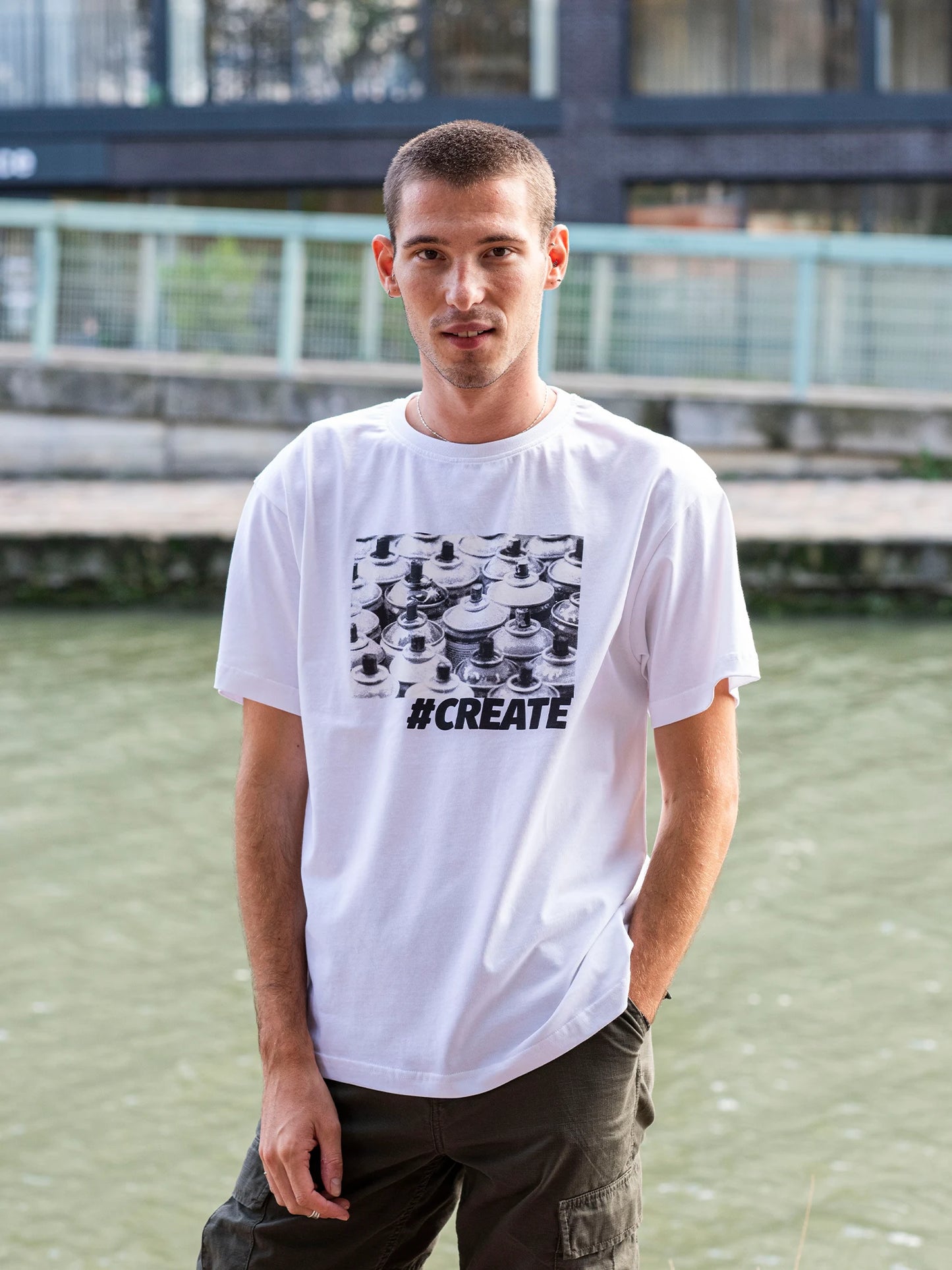 T-shirt Create - Noir -h