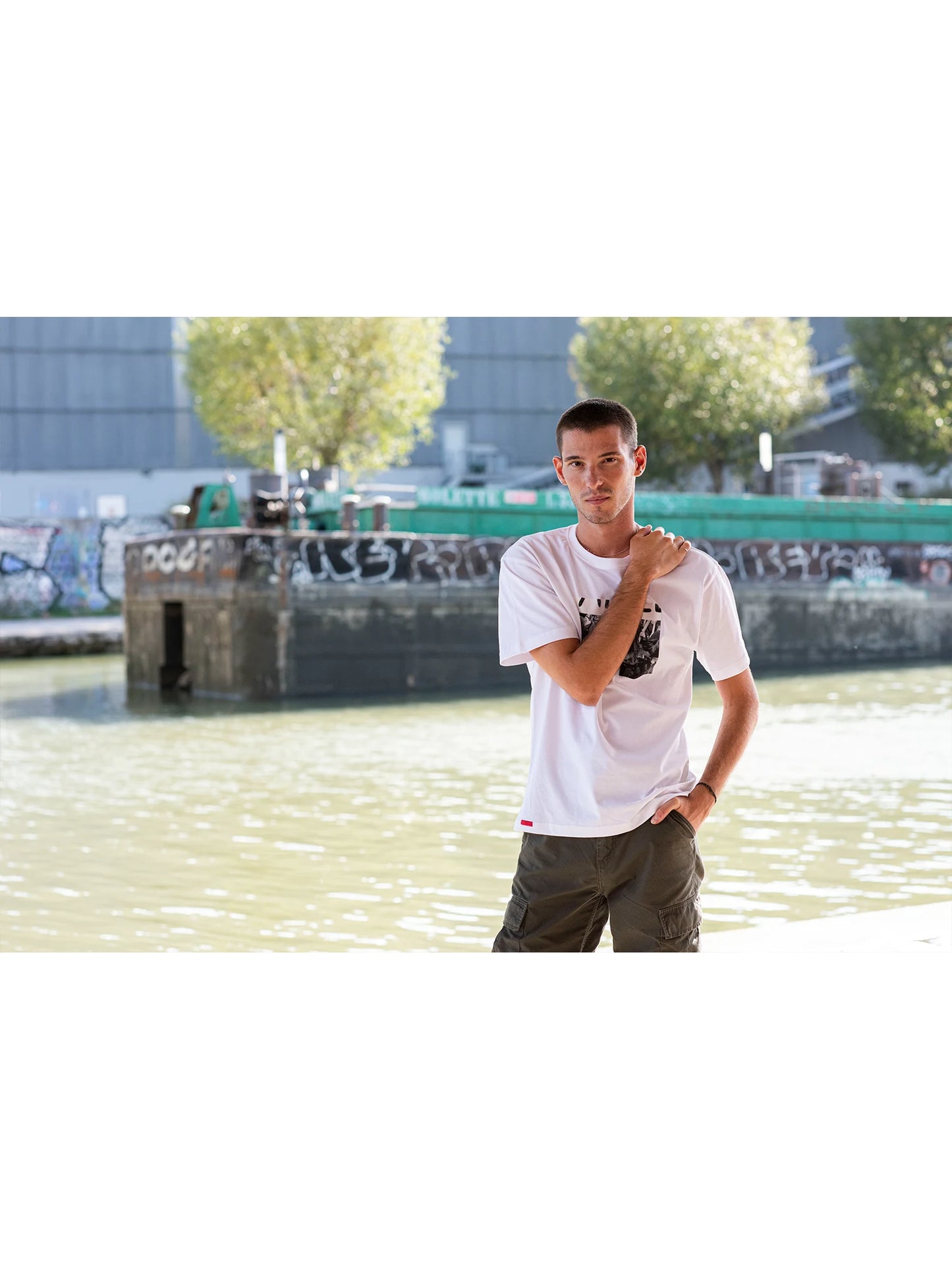 T-shirt Not Afraid - Noir -h