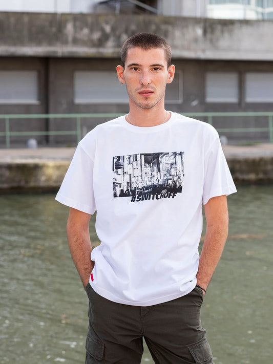 T-shirt Switch Off - Blanc -h