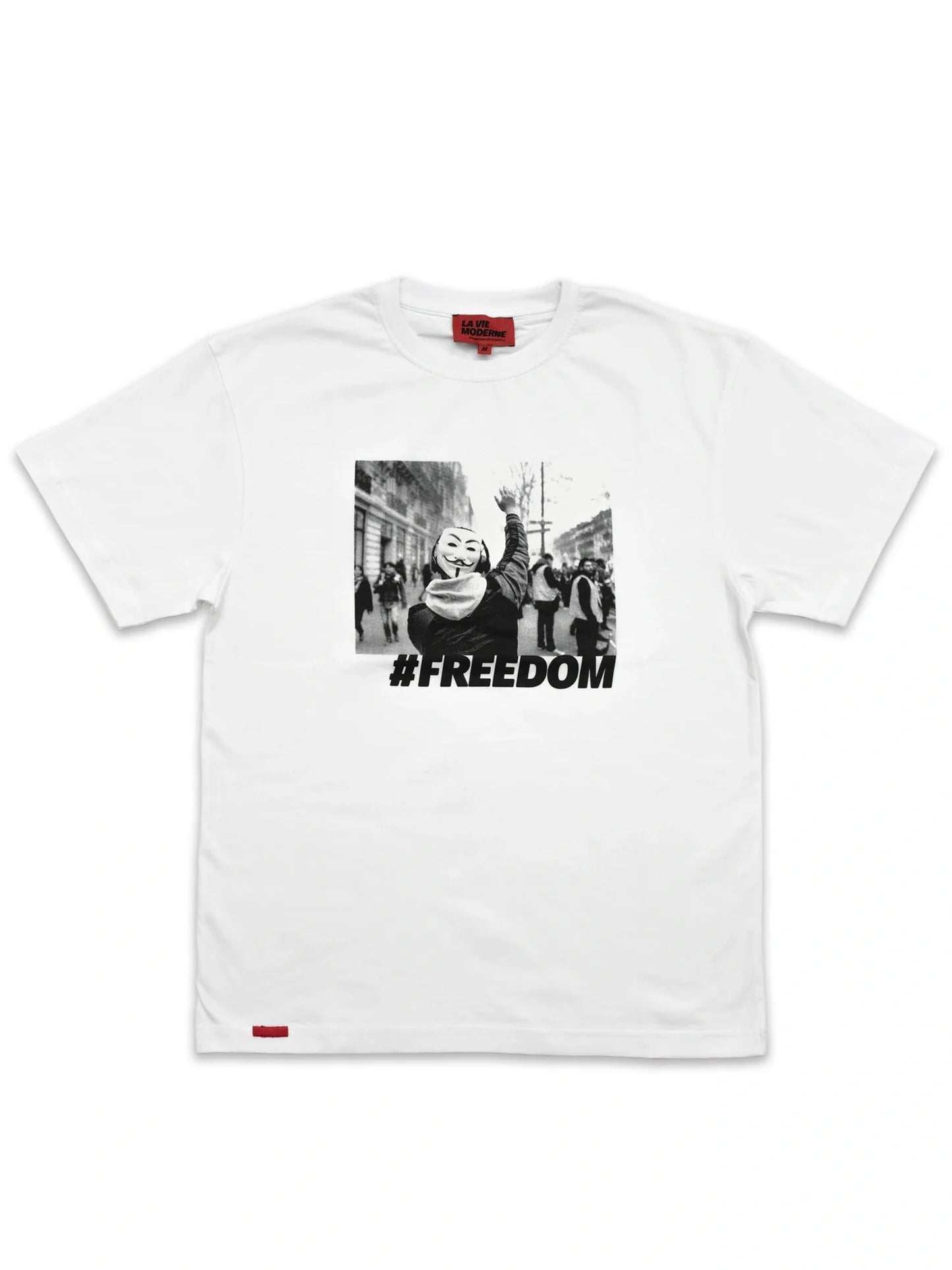 T-shirt Freedom - Blanc -f