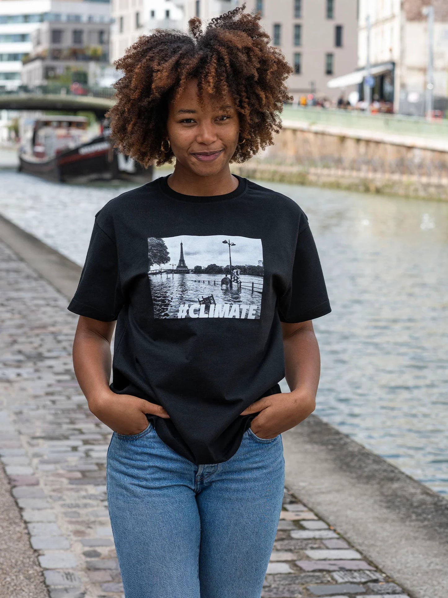 T-shirt Climate - Noir -f
