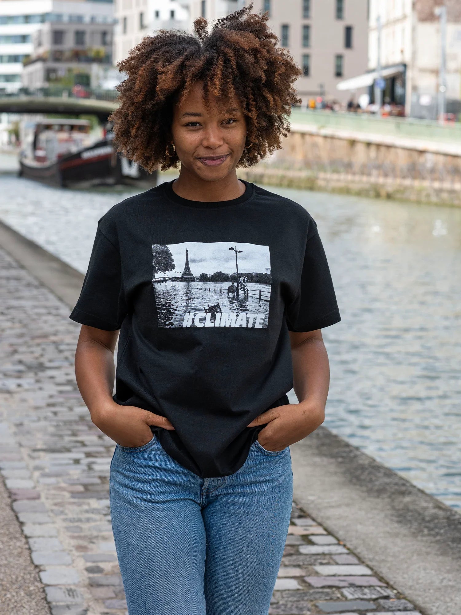 T-shirt Climate - Noir -f