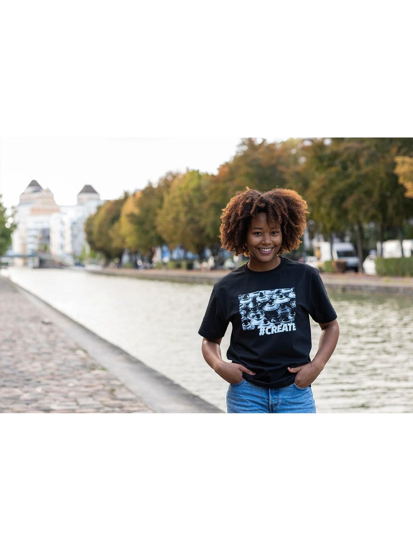 T-shirt Create - Noir -f