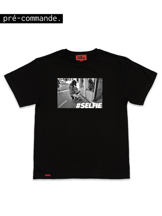 T-shirt Selfie - Noir -h