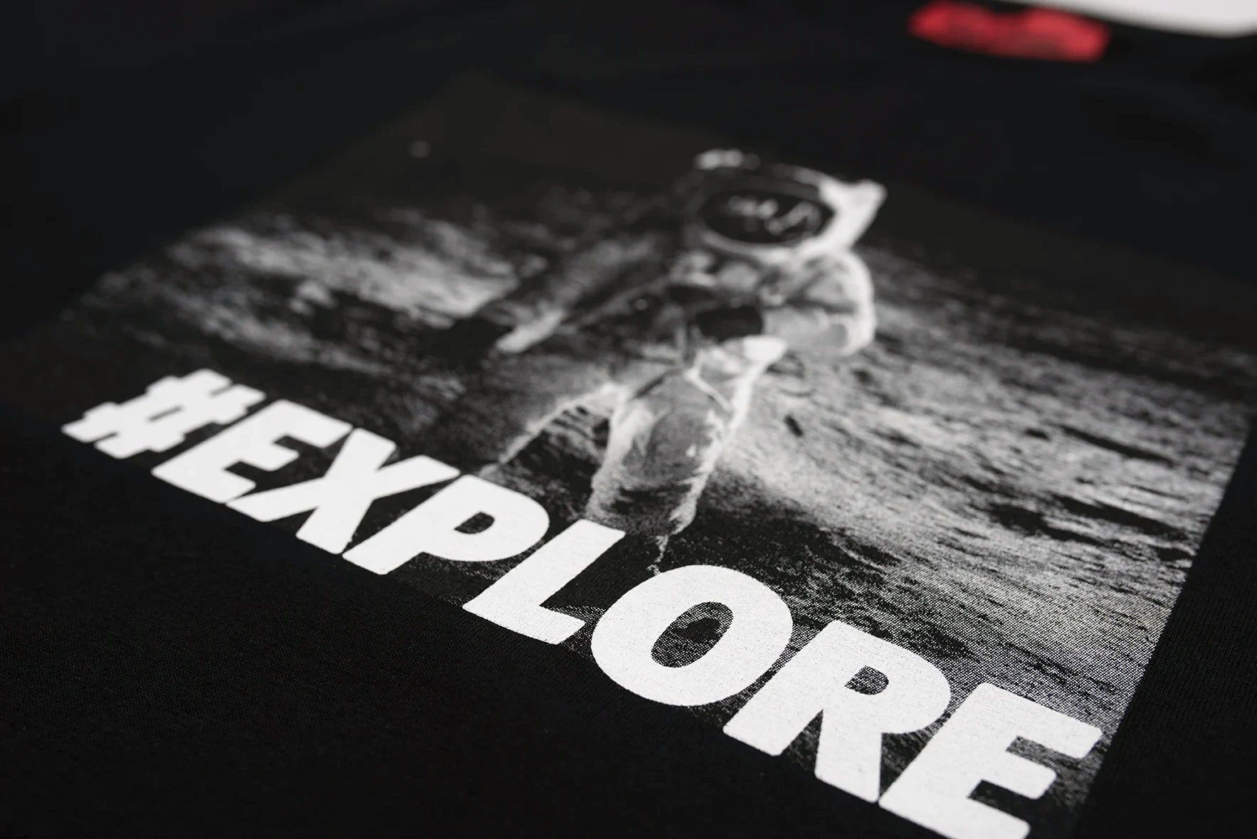T-shirt Explore - Noir -h