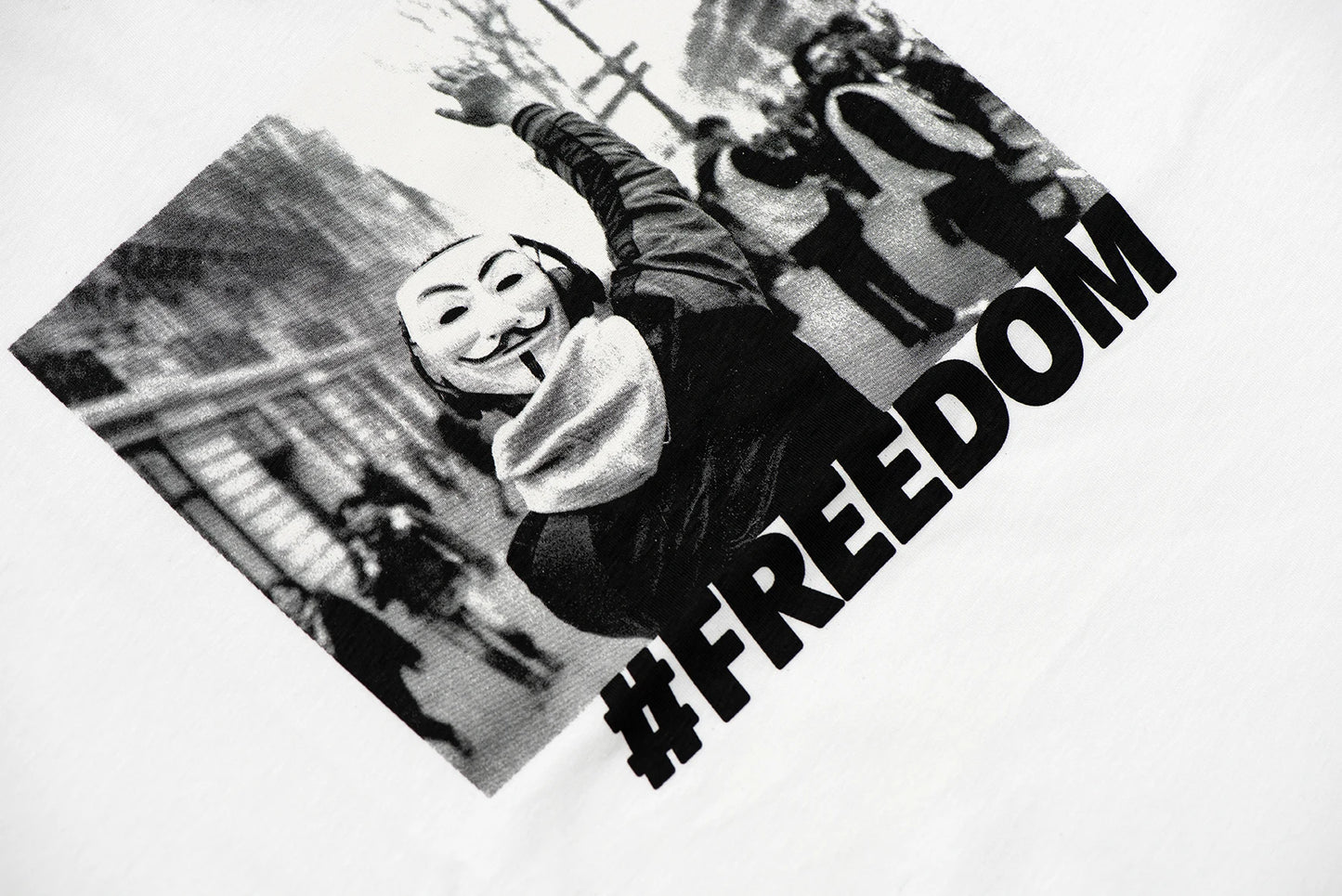 T-shirt Freedom - Blanc -h