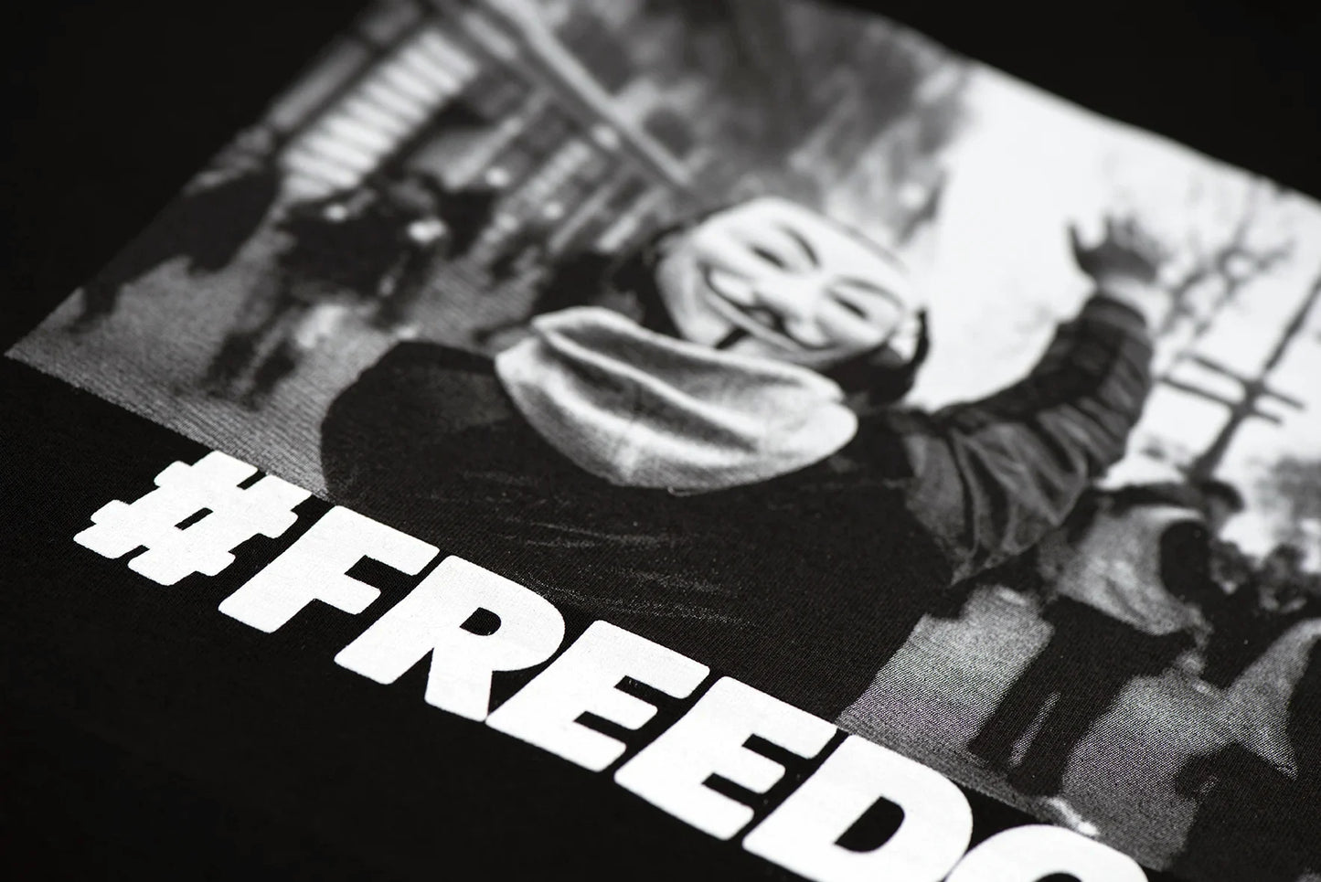 T-shirt Freedom - Noir -h