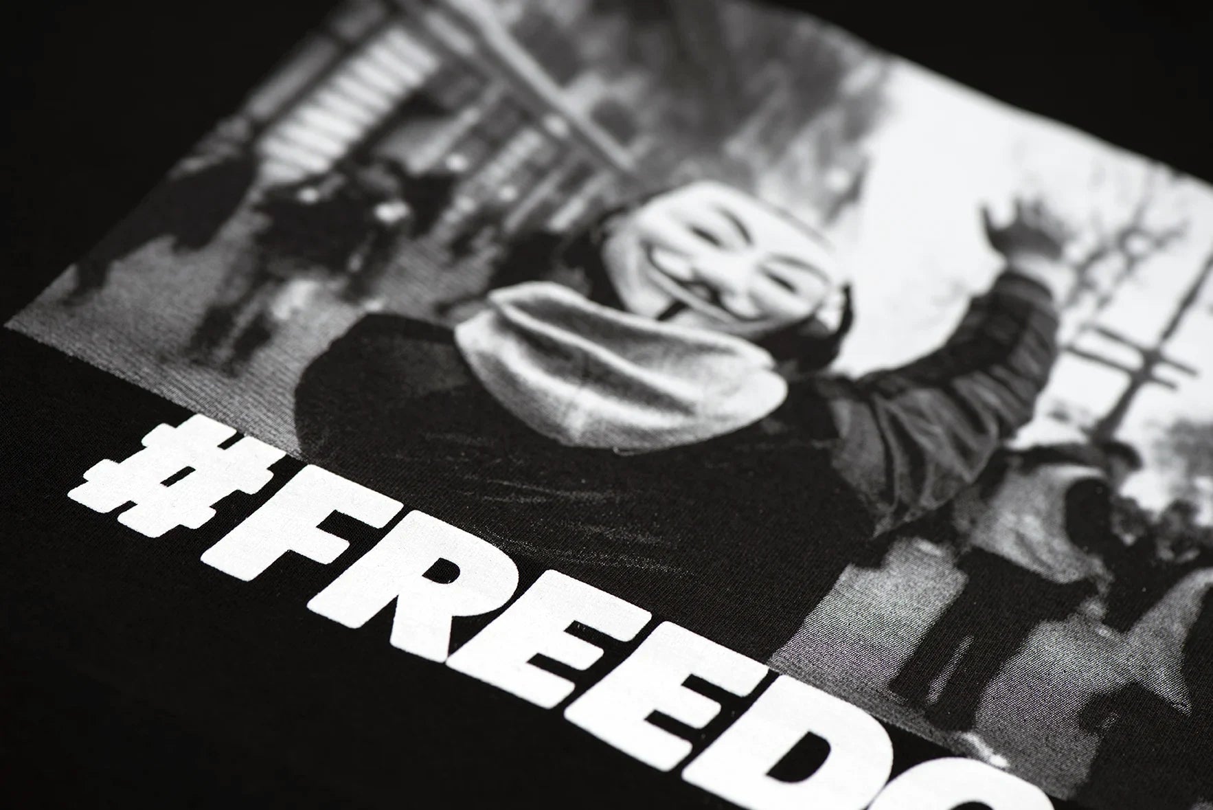 T-shirt Freedom - Noir -h