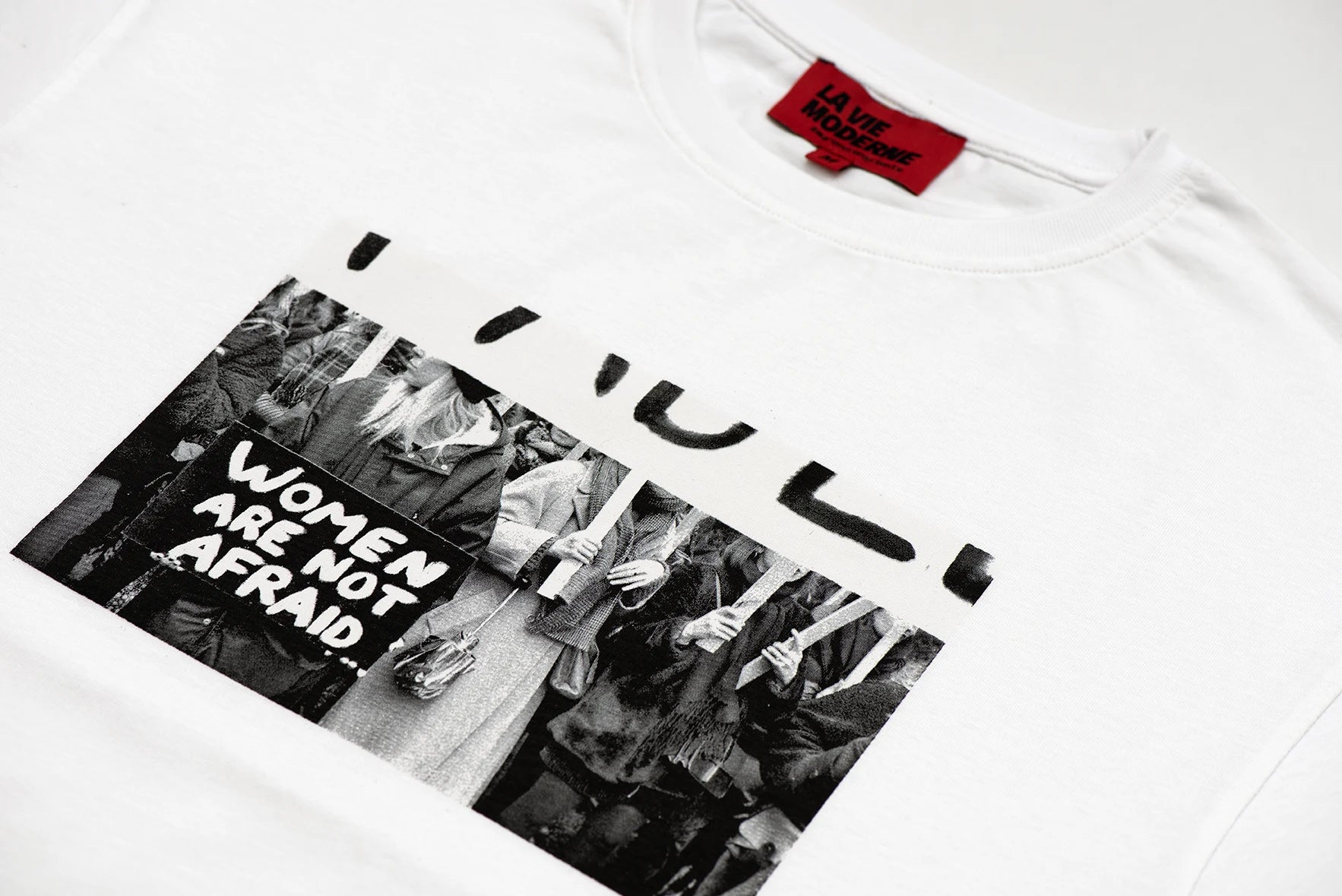 T-shirt Not Afraid - Blanc -h