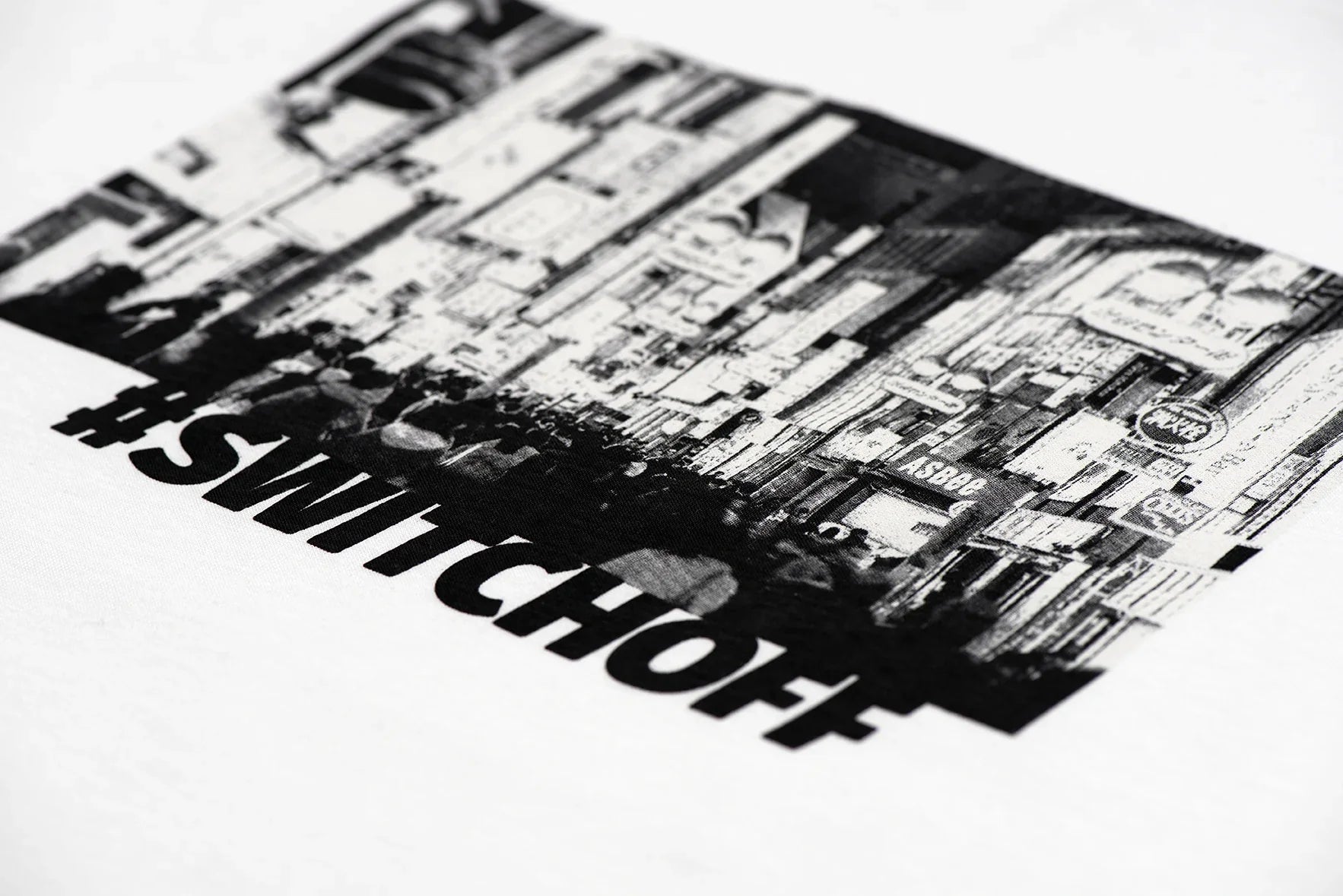 T-shirt Switch Off - Blanc -f