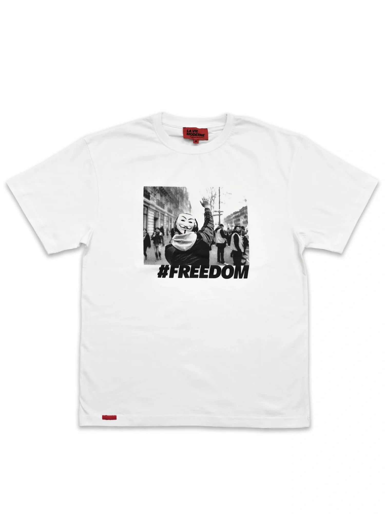 T-shirt Freedom - Blanc -f