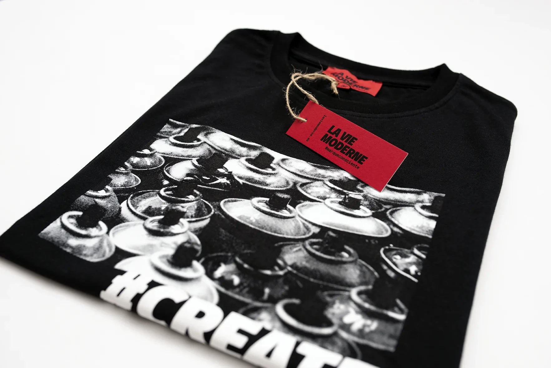 T-shirt Create - Noir -f