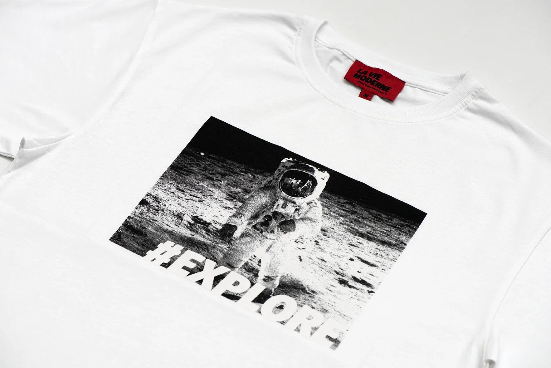 T-shirt Explore - Blanc -f